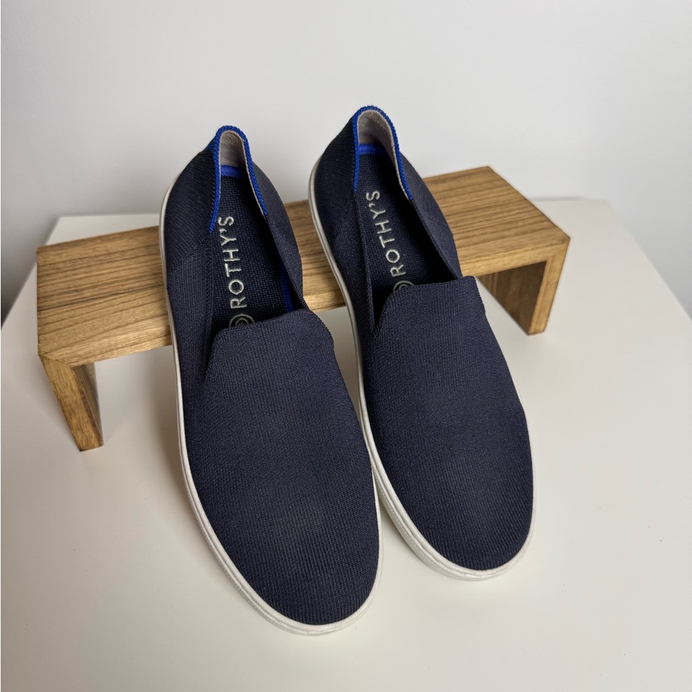 Rothy's Deep Blue Slip-On Sneakers